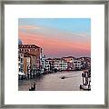 Venice Grand Canal Sunset #6 Framed Print