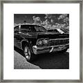 '65 Impala 001 Bw #65 Framed Print