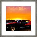 69 Camaro Up At Rocky Ridge For Sunset Framed Print