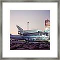 747 With Space Shuttle Enterprise Before Alt-4 Framed Print