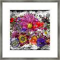 7e Abstract Floral Painting Digital Expressionism Framed Print