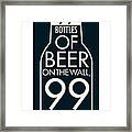 99 Bottles Of Beer Framed Print
