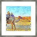 A Bedouin And His Camel Framed Print
