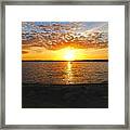 A Boat In The Evening Framed Print