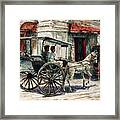 A Carriage On Crisologo Street Framed Print