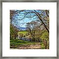 A Country Pathway In Northern England Framed Print