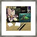 A Couple Of New Paintings. The Magnolia Framed Print
