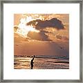 A Crescent Beach Morning Framed Print
