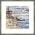 A Day In The Life At The Beach Framed Print