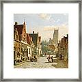 A Dutch Street In Summer Framed Print