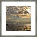A Evening With Hudson River Framed Print