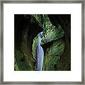A Green Grotto Framed Print
