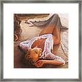 A Mermaid In The Sunset Framed Print