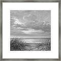A Moment Of Tranquility - Black And White Framed Print