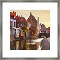 A Morning In Brugge Framed Print