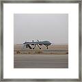 A Mq-1c Warrior Taxis Out To The Runway Framed Print