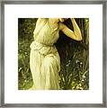 A Nymph In The Forest Framed Print