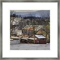 A Passing Snow Squall Framed Print