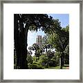 A Path To The Tower Framed Print
