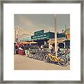 A Perfect Day For A Ride Framed Print