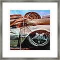 A Pile Of Tied And Netted Autos Framed Print