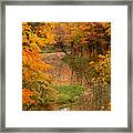 A Quiet River In Fall Framed Print