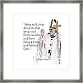 A Quote From Pope Francis #2 Framed Print