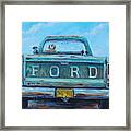 A Ride In The Truck Framed Print