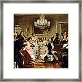 A Schubert Evening In A Vienna Salon Framed Print