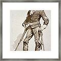 A Sergeant Of The Us Cavalry Framed Print