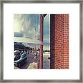 A Slit In The Brick Wall Framed Print