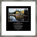 A Song Softly Sung Framed Print