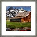 A Stream Runs By It Framed Print