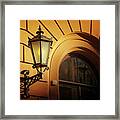 A Street Lamp In Lisbon Portugal Framed Print