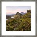 A Summers Dawn View Of The Trotternish Ridge Framed Print