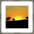 A Sunset In Namibia Framed Print