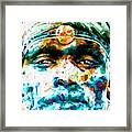 A Tribesman In Dress From Africa Framed Print