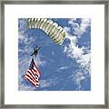 A U.s. Air Force Member Glides Framed Print