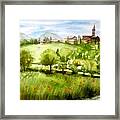 A View From Tuscany Framed Print