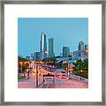 A View Of Columbus Drive In Chicago Framed Print