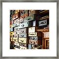 A Wall Of Cases Framed Print