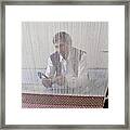 A Weaver Weaves A Carpet. Framed Print