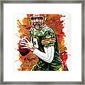 Aaron Rodgers Framed Print