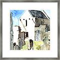 Abbey Watercolor Framed Print