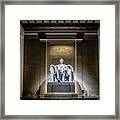 Abe Lincoln Under His Night Lights Framed Print