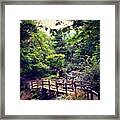 Aber Falls Bridge - Framed Print