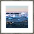 Above The Clouds At Myrtle Point Framed Print