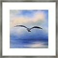 Above The Sea Framed Print