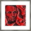 Abraham Lincoln Pop Art Framed Print