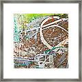Abstract #41915 Or Waxing Gibbous Framed Print